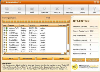AntiviralGolden Scan